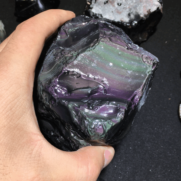 Top Grade Natural Rainbow Eye Obsidian Energy Bracelet | Collectible Healing Stone | Grounding & Protection - Image 4