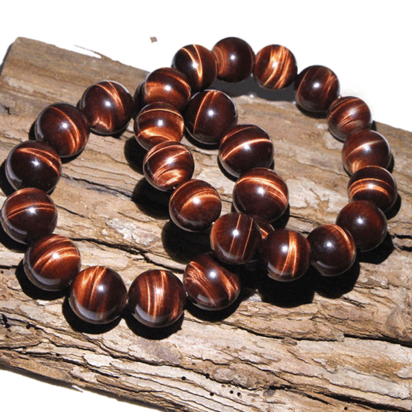 Top Grade Natural Red Tiger’s Eye Energy Bracelet | Collectible Healing Stone | Motivation & Confidence - Image 3