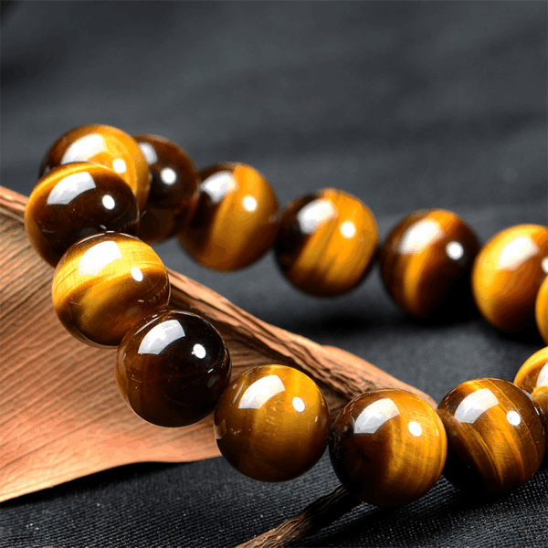 Top Grade Natural Yellow Tiger’s Eye Energy Bracelet | Collectible Healing Stone | Confidence & Protection - Image 2