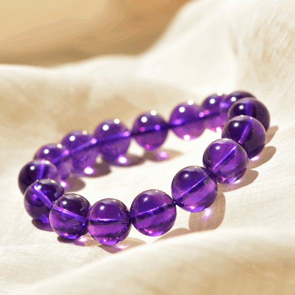 Top Grade Natural Amethyst Energy Bracelet | Collectible Healing Stone | Calming & Spiritual Growth - Image 2