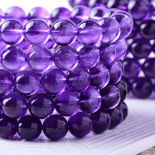 Top Grade Natural Amethyst Energy Bracelet | Collectible Healing Stone | Calming & Spiritual Growth - Image 3